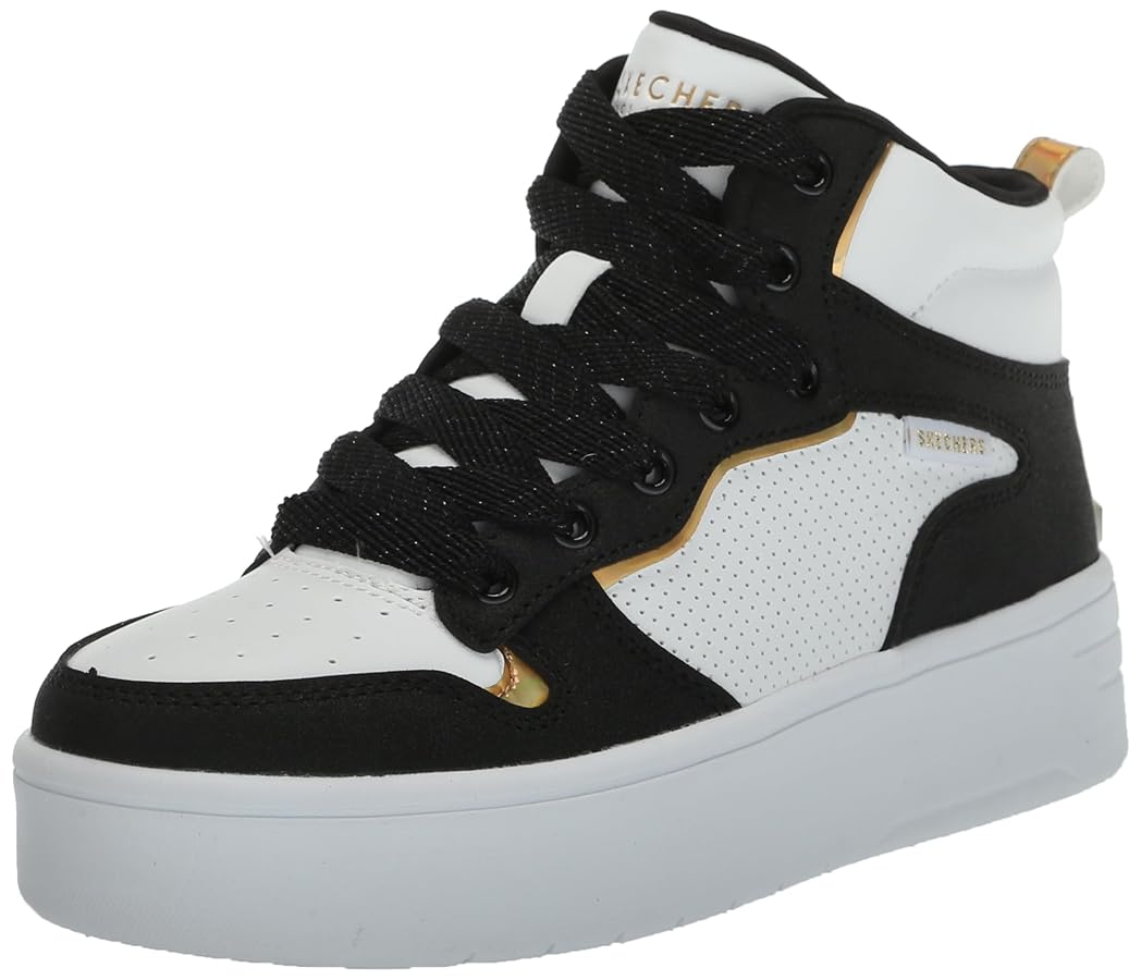 Amazon.com | Skechers Girls Court High-Shine Kicks Sneaker